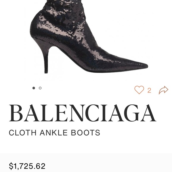 BALENCIAGA CLOTH BOOTS - Picture 2 of 5